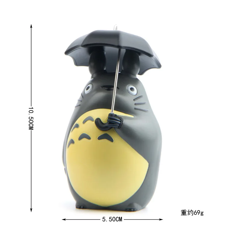 Ghibli Anime Totoro Miyazaki Hayao Umbrella Street lamp Figure Desk Ornament Model Fairy Garden Moss Miniatures Toys Home Decore | Дом и сад