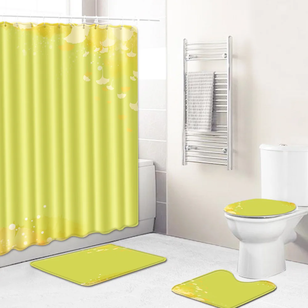 Набор ковриков для ванной Zeegle с принтом креативный коврик водонепроницаемый