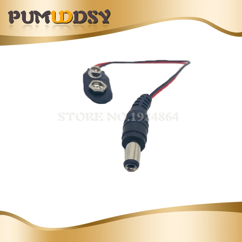 10 шт. экспериментальный кабель питания 9 В для подключения батареи к разъему