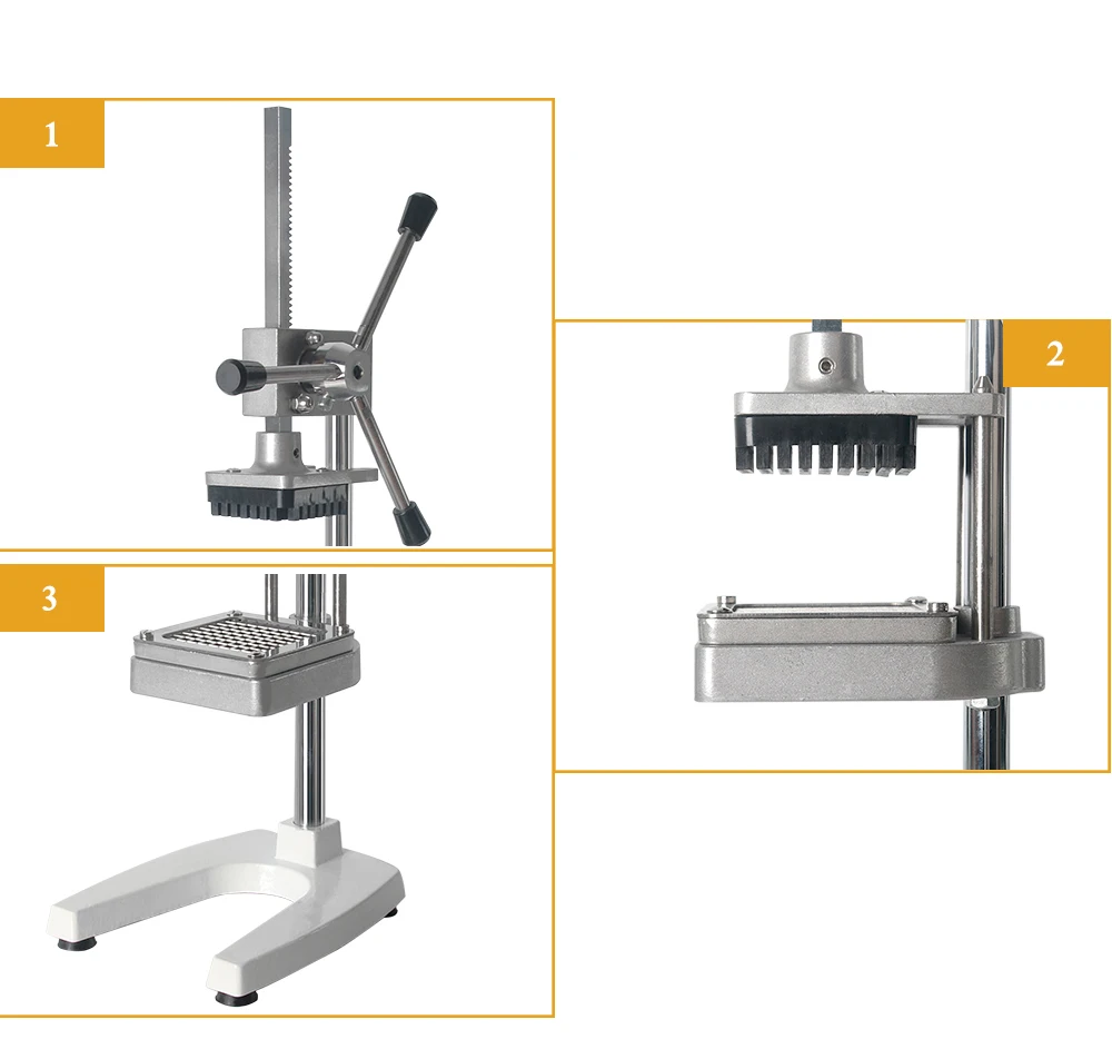 Вертикальный ручной французский машина для нарезки картошки фри картофеля