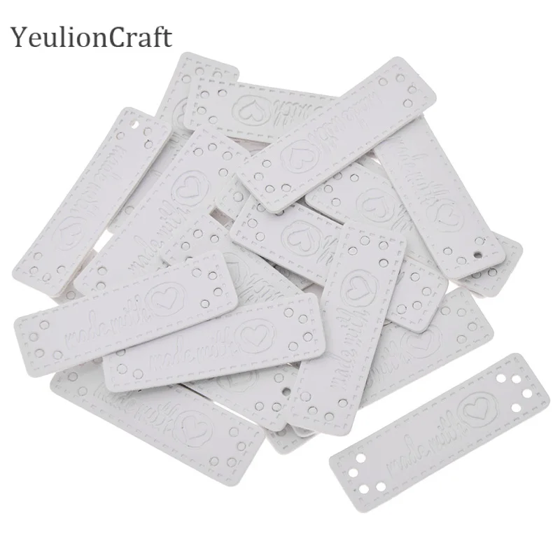 Chzimad 24 шт./лот ручной работы одежды из искусственной кожи этикетки для джинсов