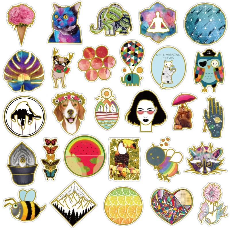 Симпатичные VSCO стикеры s (50 шт.) ноутбук и бутылка воды Наклейка Эстетическая