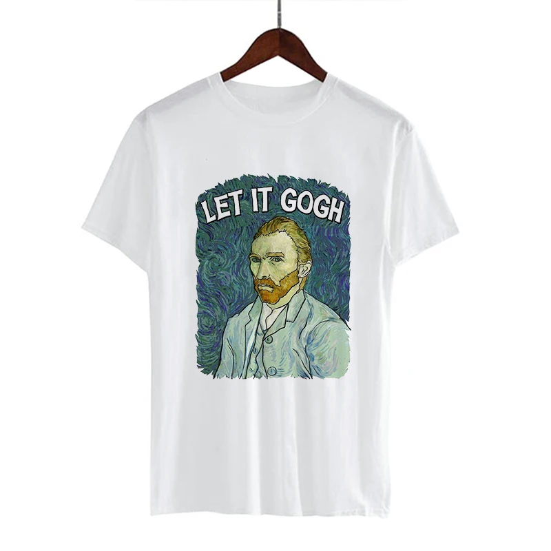 

Van Gogh Art T-shirt ladies tops printed graphics T-shirt women new streetwear casual Harajuku T-shirt Femme