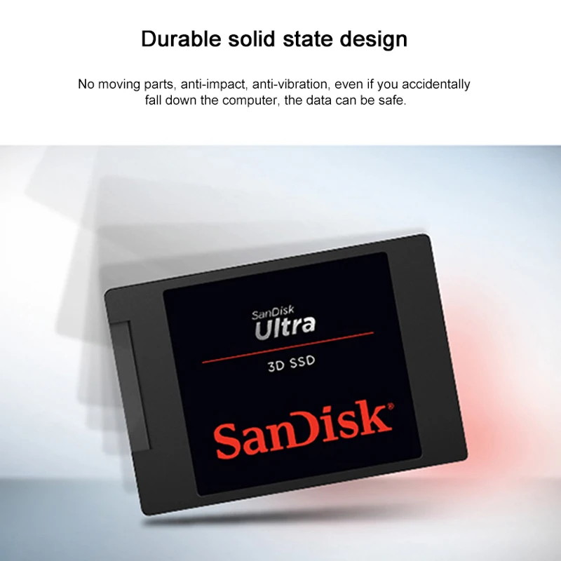 Внутренний твердотельный накопитель Sandisk Ultra 3D 560 дюйма МБ/с. SATA III SSD 250 ГБ 500 Гб ТБ
