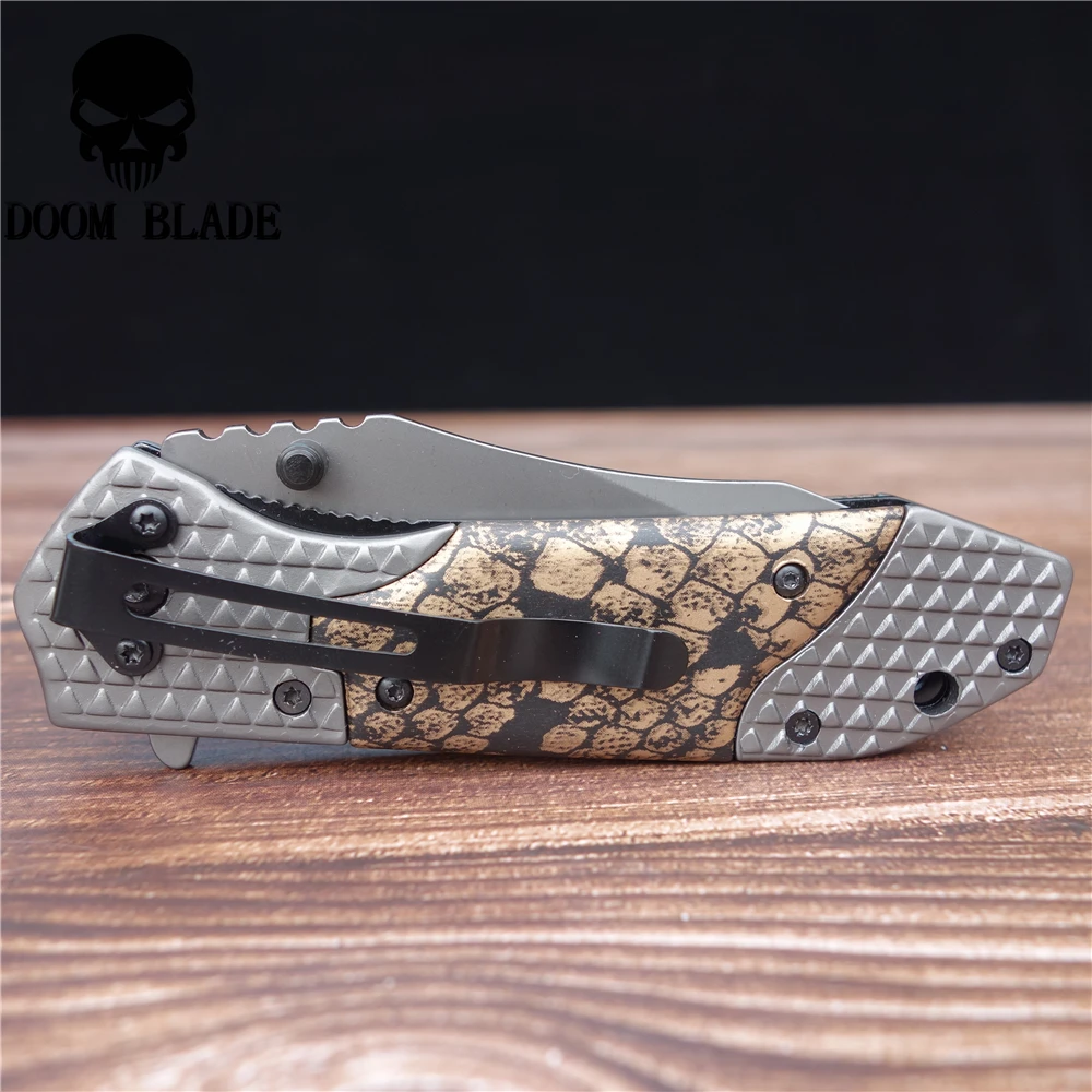 200 мм 5CR13MOV лезвие быстрооткрывающиеся ножи деревянная ручка складной нож