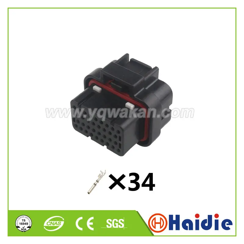 1 комплект 34pin Tyco автомобильный Соединительный компьютерный разъем 34way