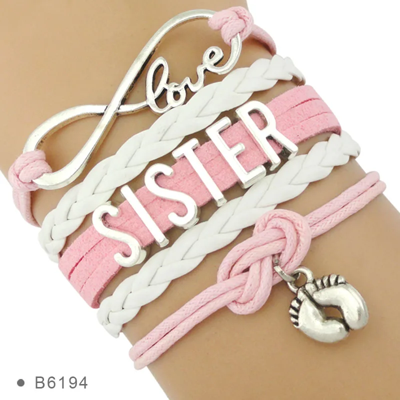 Браслеты для женщин высокое качество бесконечность любовь маленькая средняя