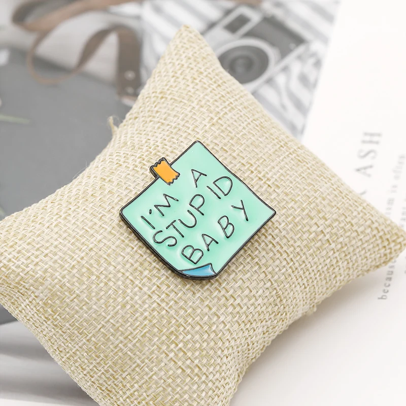new &quothello i'm a bad idea" letter pins brooches for women accessories fashion jewelry gifts | Украшения и аксессуары