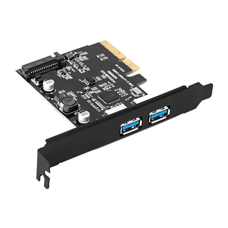Плата расширения Asmedia PCI-Express 4X-USB 3 1 Gen 2 (10 Гбит/с) порта тип a чипсет для Windows 7/8/10/MAC |