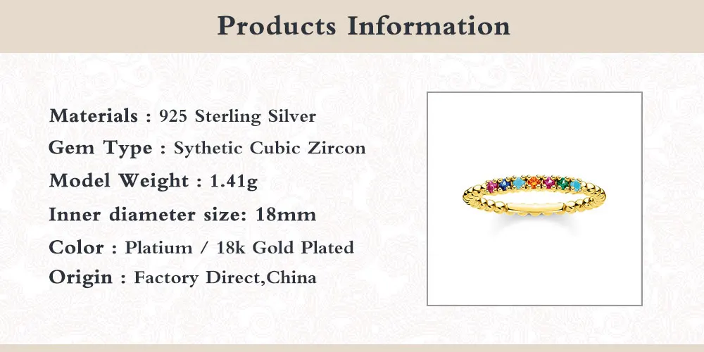 

BOAKO 925 Sterling Silver Finger Rings For Women Minimalist Mini Colorful Zircon Charm Ring Fine Jewelry Bague anillos mujer W5