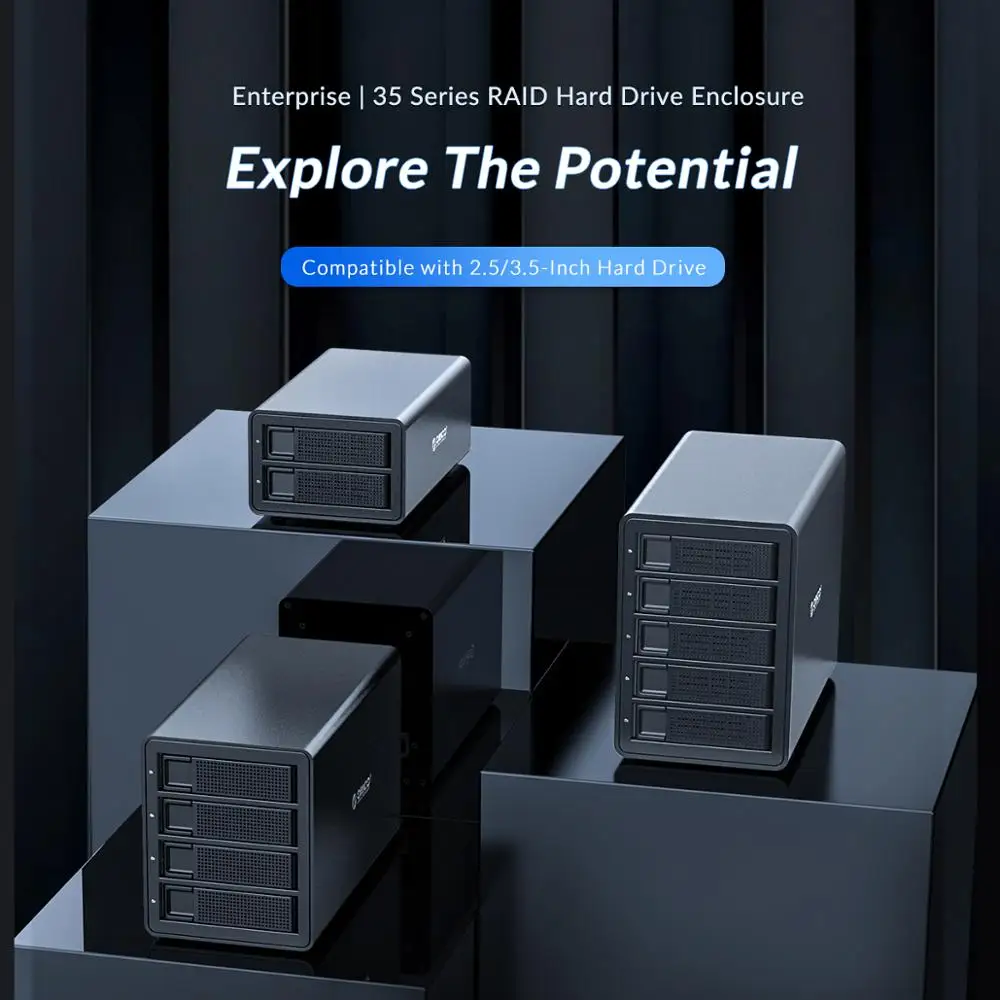 Док станция ORICO 35 Series 2 Bay 3 5 дюйма для жесткого диска с USB3.0 на SATA алюминиевым