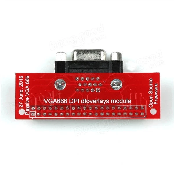 Плата адаптера VGA666 DPI модуль dtoverlaid GPIO в VGA для Raspberry Pi 3B/2B/B + соединение сделай сам