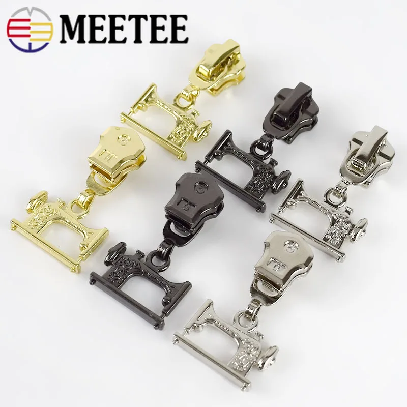 10 шт. 3 #5 # Meetee слайдеры на молнии для металла и смолы Съемник головка сделай сам