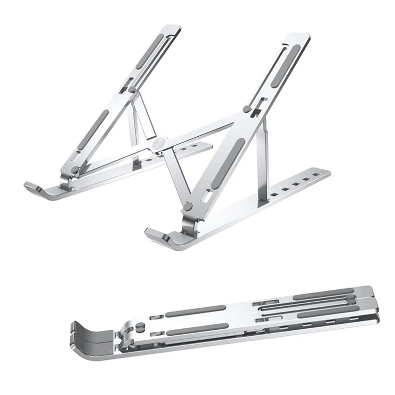 Алюминиевый Сплав регулируемая складная подставка для ноутбука кронштейн