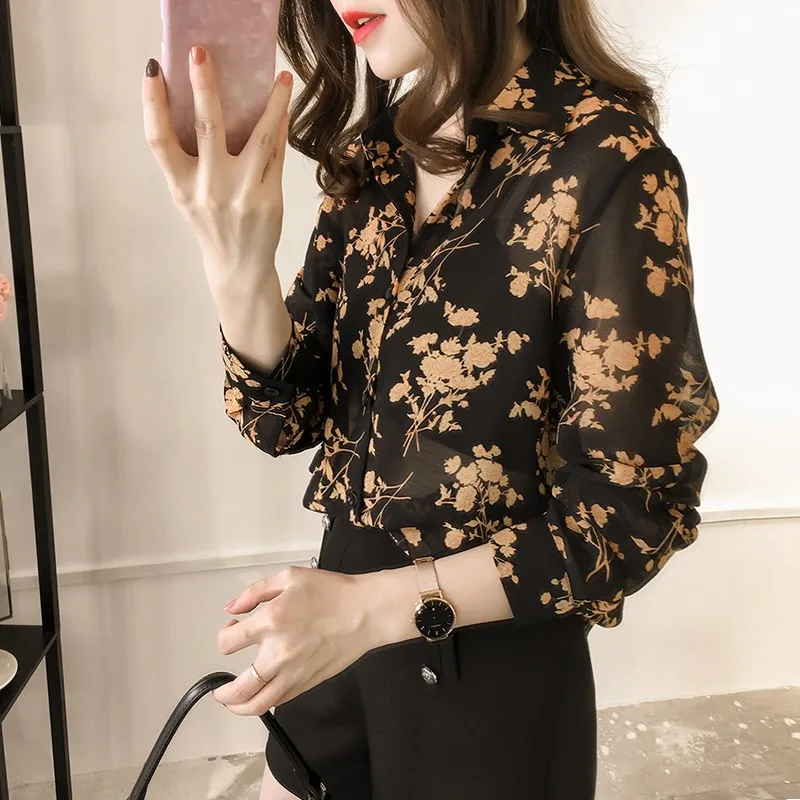 Женские топы и блузки рабочая одежда офисная блуза на пуговицах женская рубашка