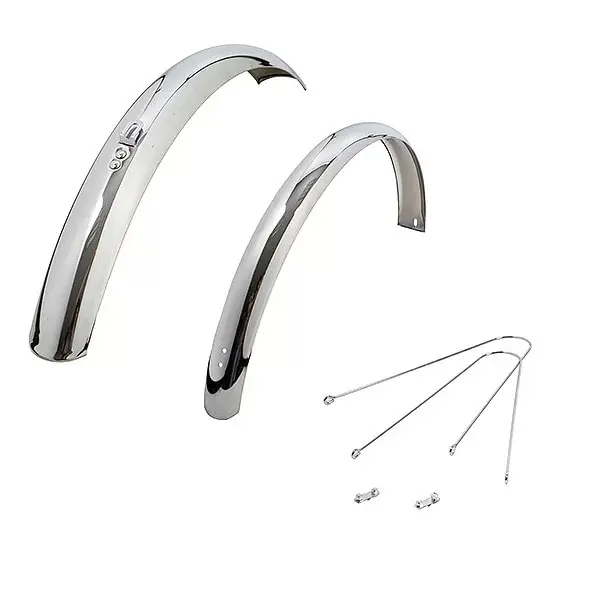 Крылья переднее и заднее для складных велосипедов колесо 24&quot хром|Аксессуары