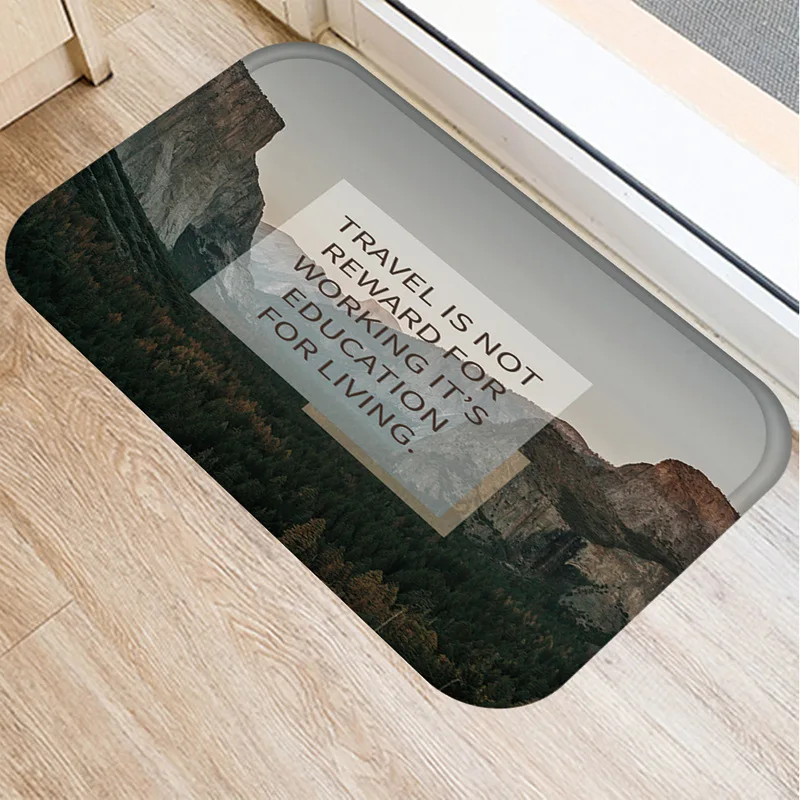 Пейзаж коврики узор пейзаж с принтом букв Ванная комната Кухня ковер коврик для