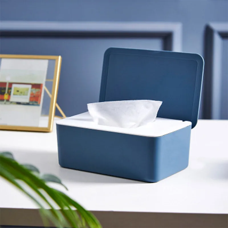 

Wet Tissue Box Desktop Seal Baby Wipes Paper Storage Box Dispenser Holder Household Plastic Dust-Proof Roll Paper Boxes With Lid
