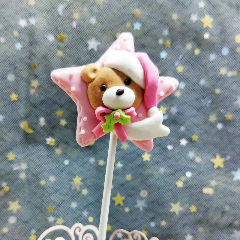 3 шт. мягкая глина Санта-Клаус искусственная поверхность Рождественское