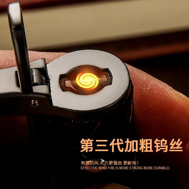 Высококлассная светодиодная USB зажигалка с импульсным нагревом перезаряжаемая