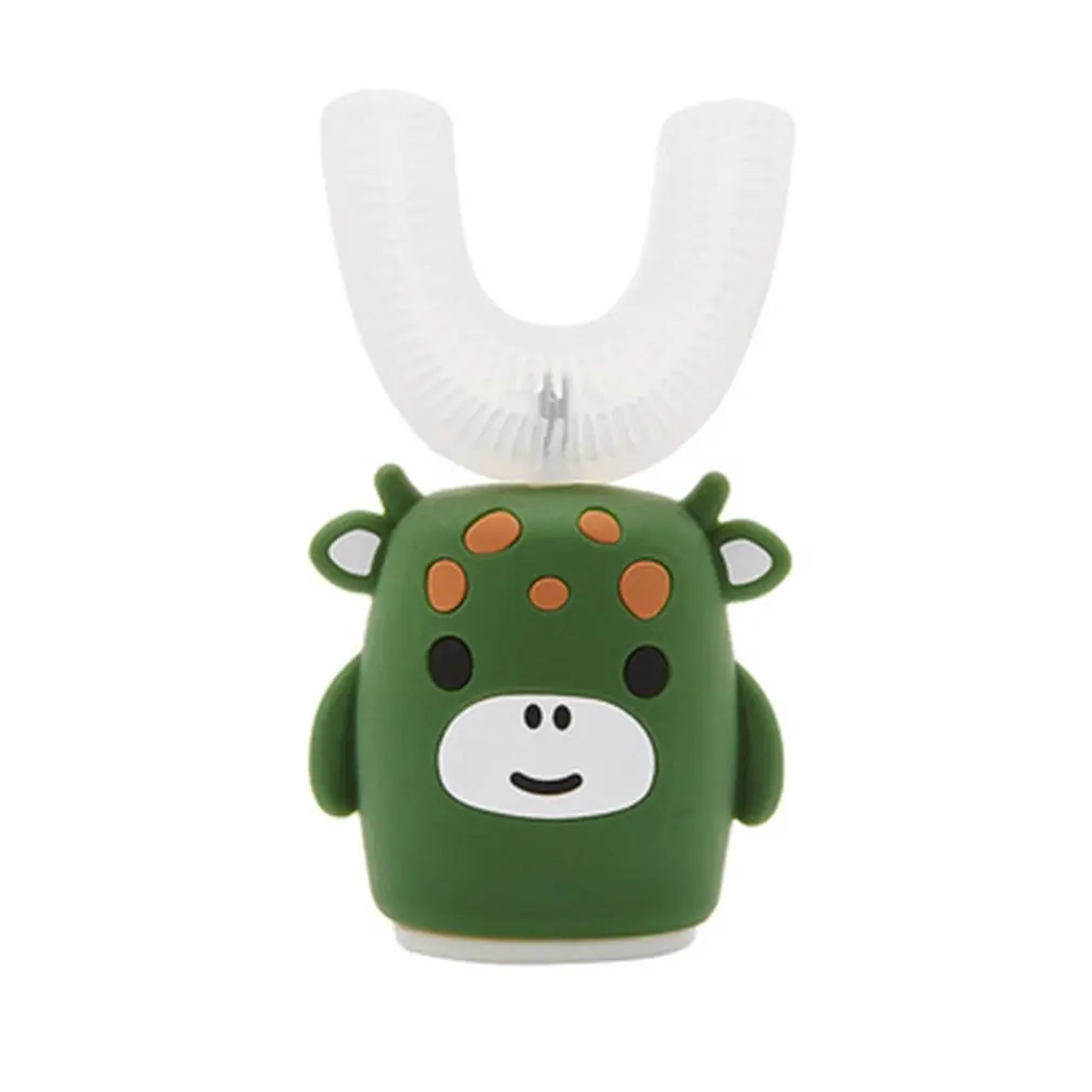 

360 Degree Automatic Intelligent Ultrasonic U-Shaped Silicone Electric Toothbrush IPX7 Waterproof