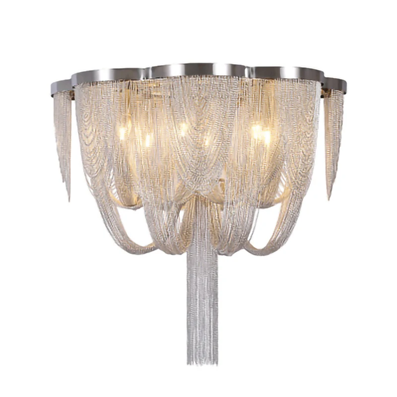 Роскошная люстра в скандинавском стиле Подвесная лампа итальянском алюминиевая