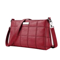 womens handbag casual tassel handbag female designer bag leather plaid messenger bag shoulder solid color small square bag
