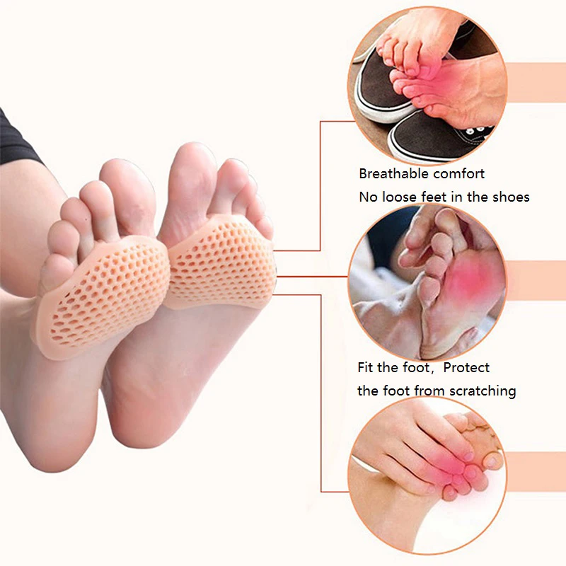 

1Pair Gel Toe Separator Splint Feet Sleeve Pads For Feet Pain Relief Forefeet Sleeve Cushions Pads Foot Care