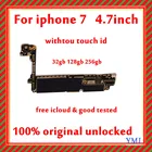 Материнская плата для iphone 7 без icloud, Заводская разблокировка сбез Touch ID,100% оригинальная материнская плата 32 ГБ128 ГБ256 ГБ, протестированная логическая плата