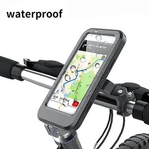 rainproof bike phone holder waterproof bicycle mobile phone stand motorcycle handlebar cellphone mount motorbike cycling screen free global shipping