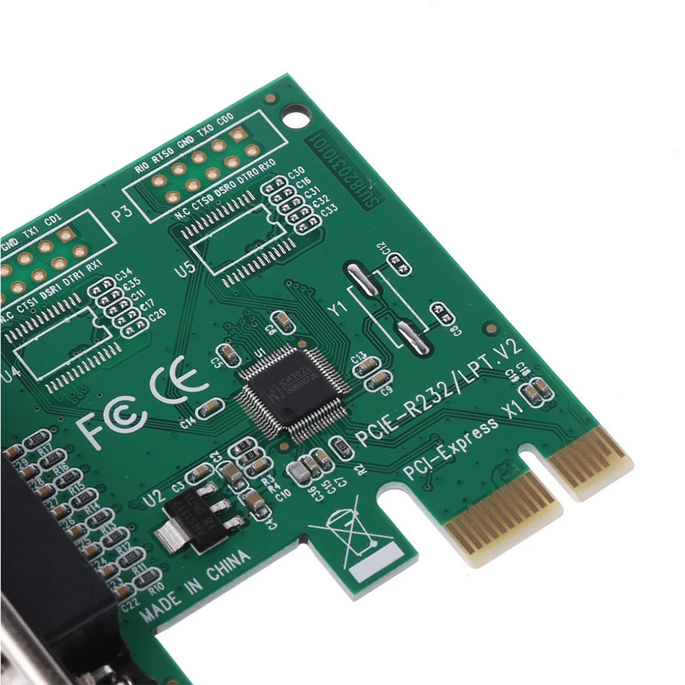 Высокоскоростные детали для принтера, аксессуары для экспресс-карт, PCI-E К LPT конвертеру, прочный 25pin Plug And Play, надежные компоненты адаптера