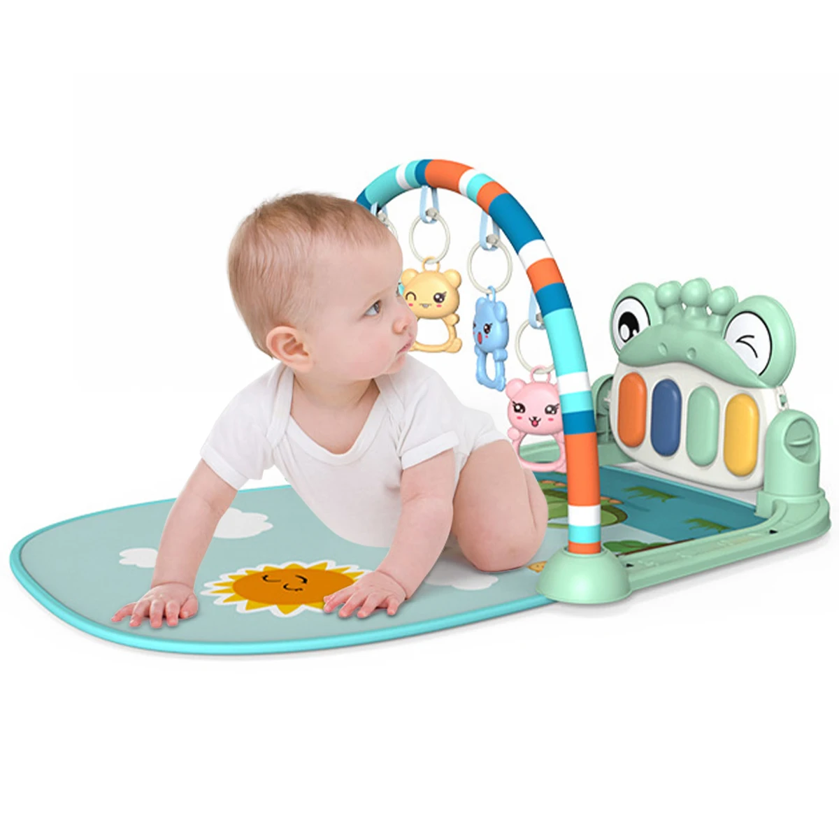 

Baby Music Rack Play Mat Baby Kick Play Piano Gym Mat Carpet Keyboard Infant Playmat Early Education Crawling Game Pad Toy