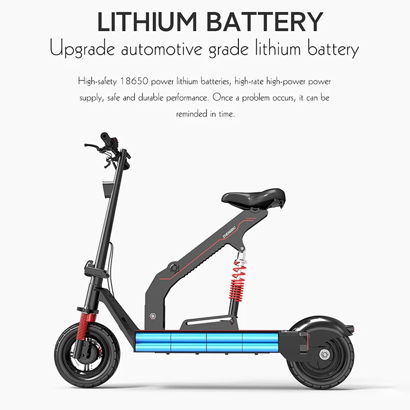 Parent-Child Folding Electric Scooter Two Seats Bike Car Lithium Battery Bicicleta E Moped | Спорт и развлечения