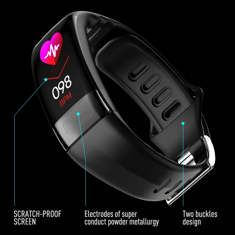 Новый Smartband P11 ЭКГ Смарт часы монитор сердечного ритма PPG умный Браслет приборы