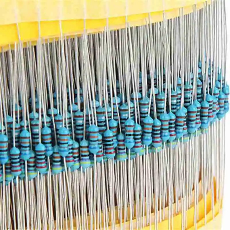 

600PCS/LOT 1/4W Metal Film Resistor Kit 1% Resistor values Ohm 10 Set Resistance each 30 -1M Resistor Assorted Pack 20pcs F4Q8