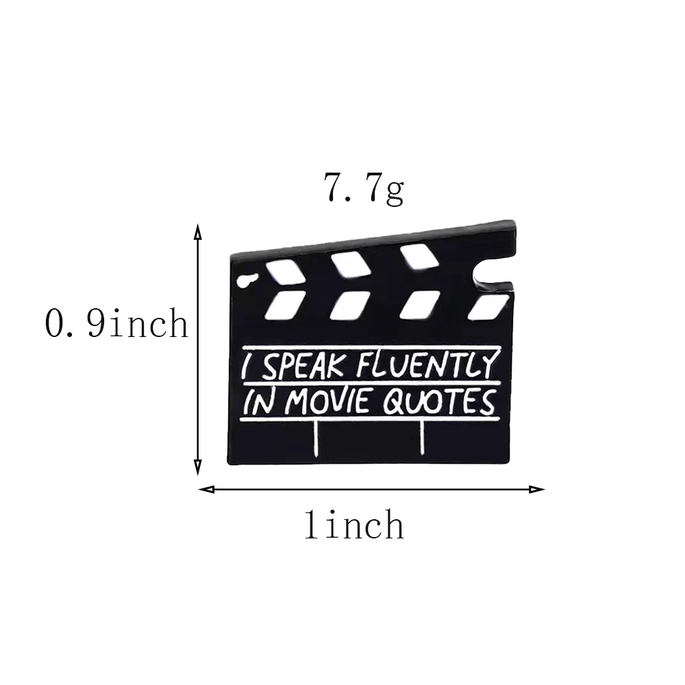 Винтажные эмалированные булавки металлическая брошь для фанатов фильмов значок