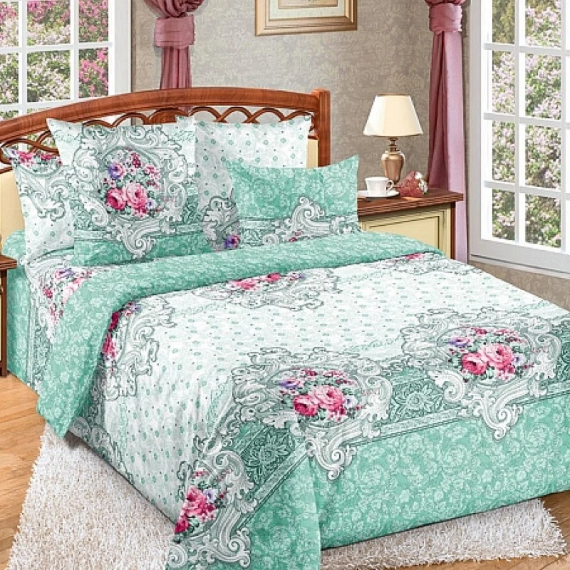 Комплект постельного белья двуспальный евро Чебоксарский Текстиль