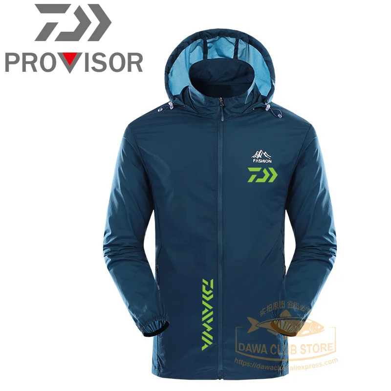 

2021 summer DAWA fishing jacket unisex outdoor riding sun protection clothing mountaineering summer thin anti-ultraviolet jacket