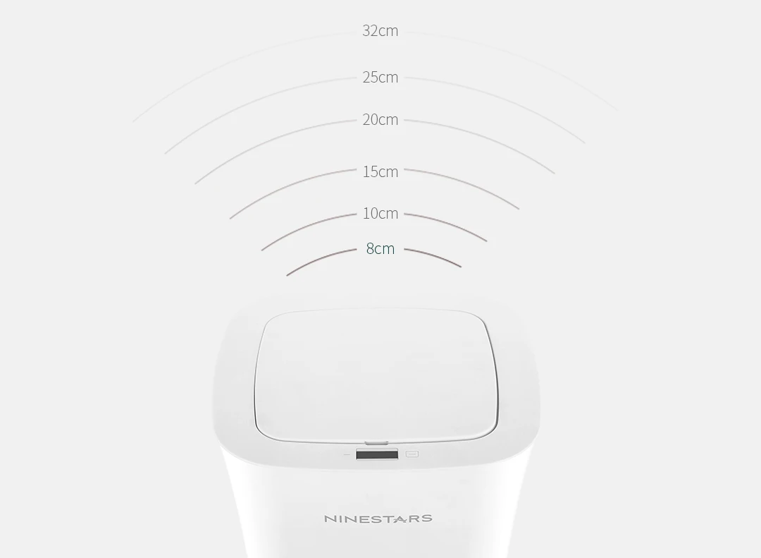 Xiaomi NINESTARS водонепроницаемый индукционный мусорный бак 10 литров IPX3 жизни водонепроницаемый индукционный открытие регулируемое расстояние