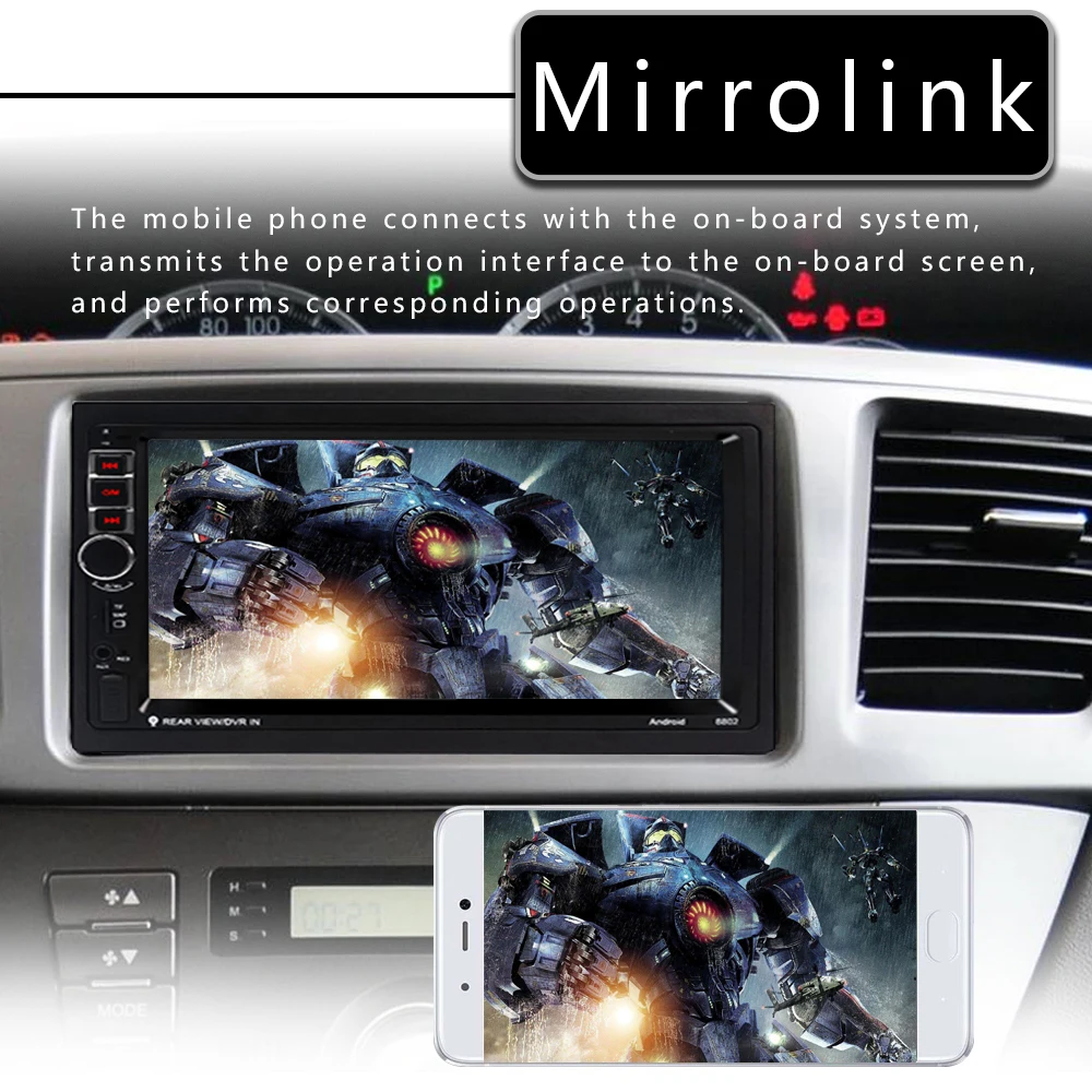 7 дюймов 2 DIN Android автомобильное радио LCD Wifi GPS позиционирование мультимедиа MP5