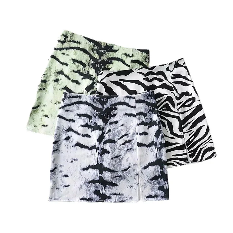 

Bloggers Same Ins Style Fashionable Animal Print Design Short Skirt Summer Temperament Sexy High Waist Hip Skirt Fashion