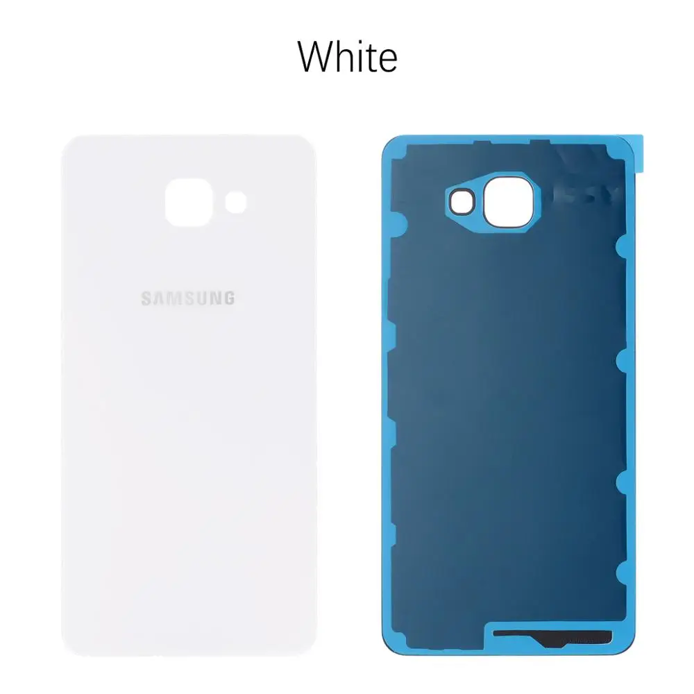 Задняя крышка батарейного отсека для samsung Galaxy A9 A910 задняя крышка батарейного отсека Запасные части - Цвет: White