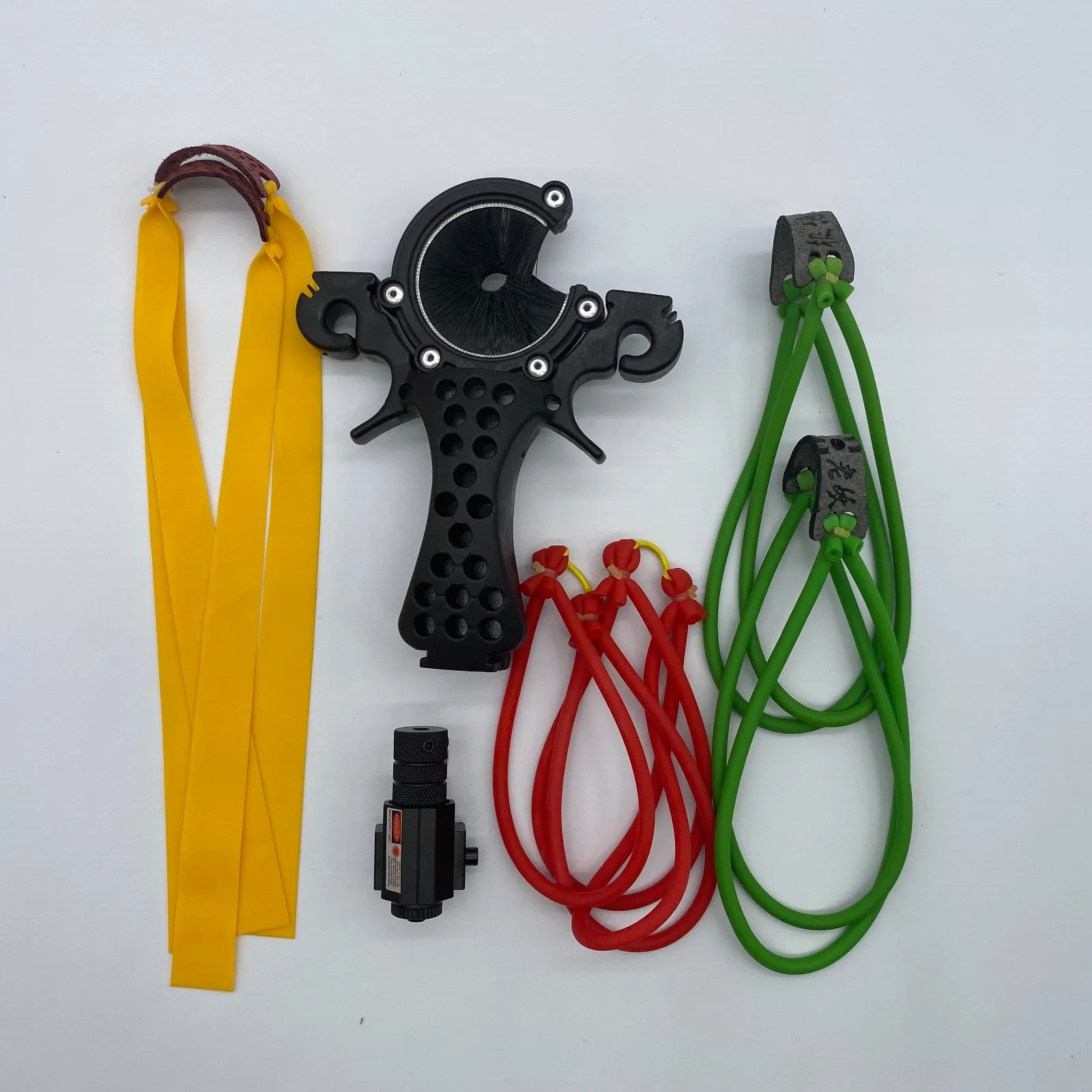 

Outdoor Fishing Sports Fish Hunting DIY Slingshot Catapult Wristband Hand Guard Rubber Band Reel Sling Shot with Arrow Darts