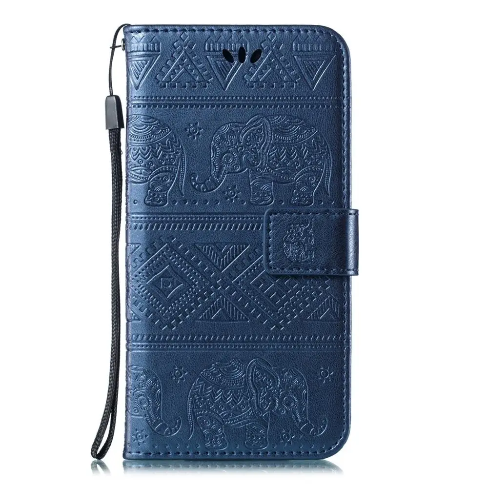 HAWEEL слон тиснение горизонтальный Флип кожаный чехол с держателем и слотами для