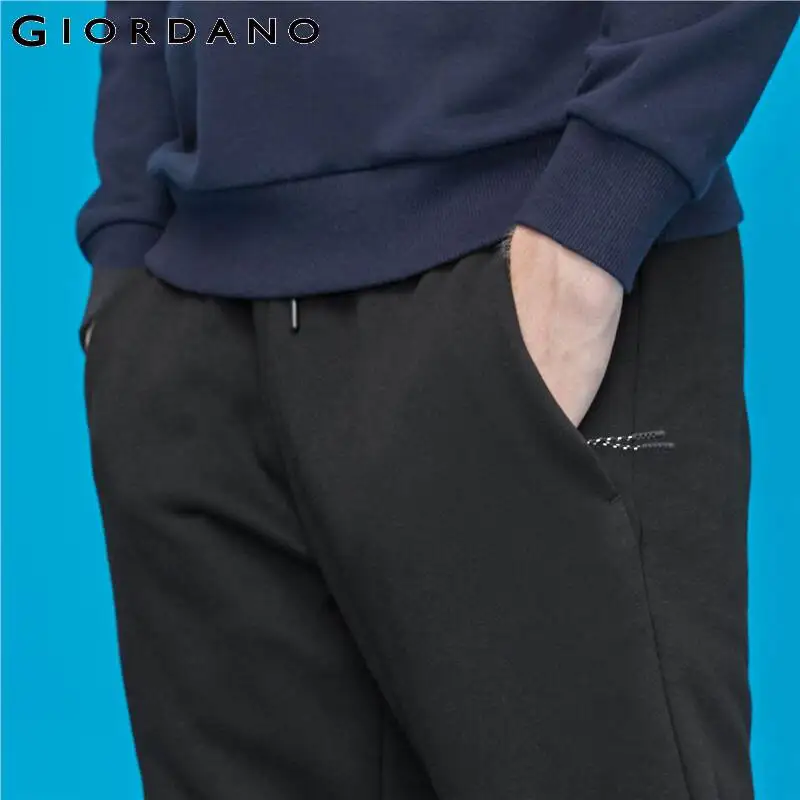 Giordano мужские спортивные штаны с резинкой на талии со шнурком