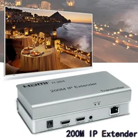 200m ip extender hdmi extension over cat 6 cat6 rj45 ethernet network cable video converter can 1 transmitter to multi receivers