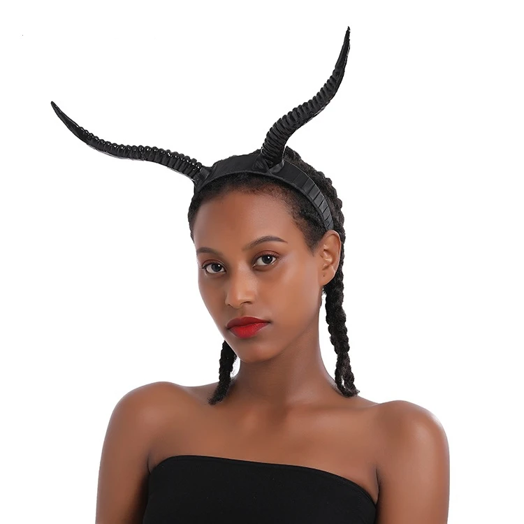 Ручная работа аниме дьявольская ведьма Готическая Лолита Овечья рога повязка на