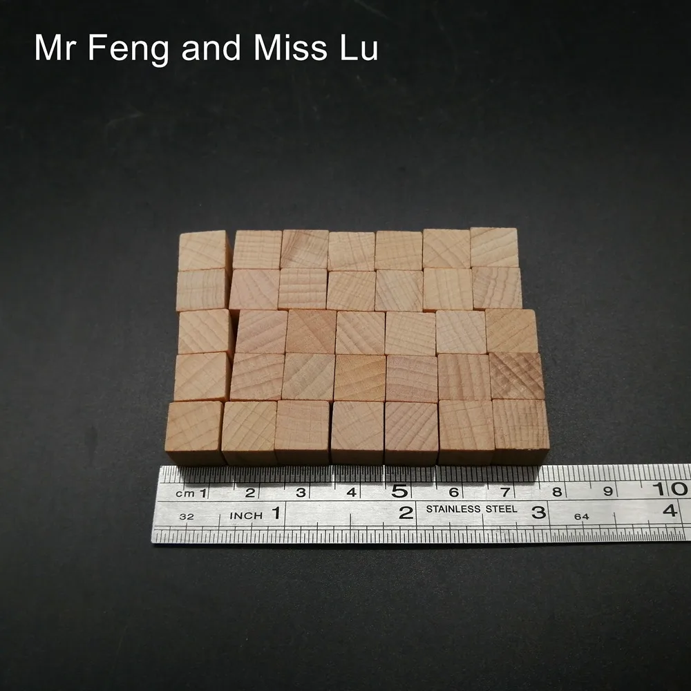 10 мм 5*7 шт деревянный куб головоломка лазерная гравировка процесс Принять