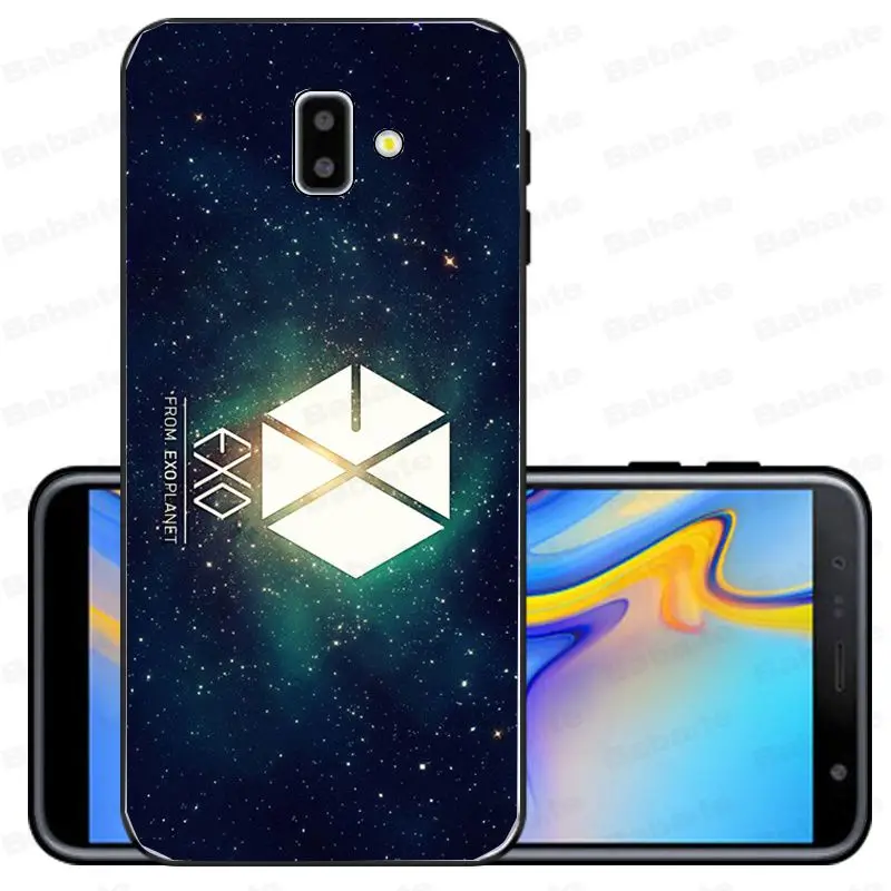 Мягкий силиконовый черный чехол для телефона Park Chanyeol EXO Star KPOP LUCKY ONE samsung Galaxy j6 plus A6