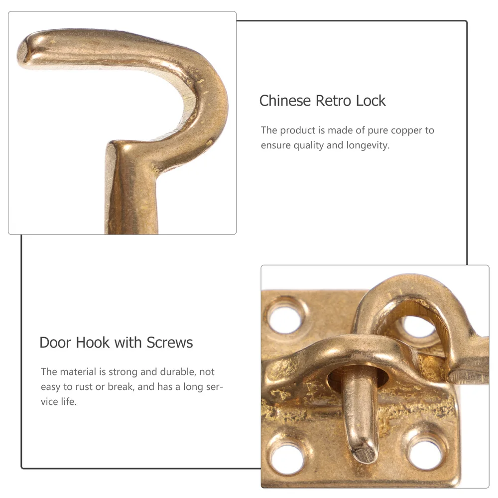 

1pc Window Hasp Hook Accessories Sliding Window Support Hook with Screws